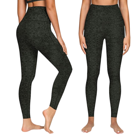 QUEENIEKE High Waisted Leggings | Teal Bloom | Size Small - Picture 1 of 4